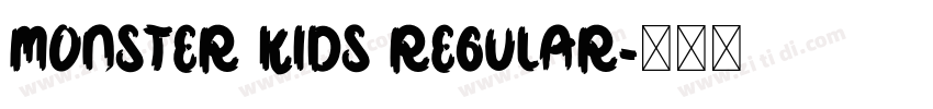 Monster Kids Regular字体转换